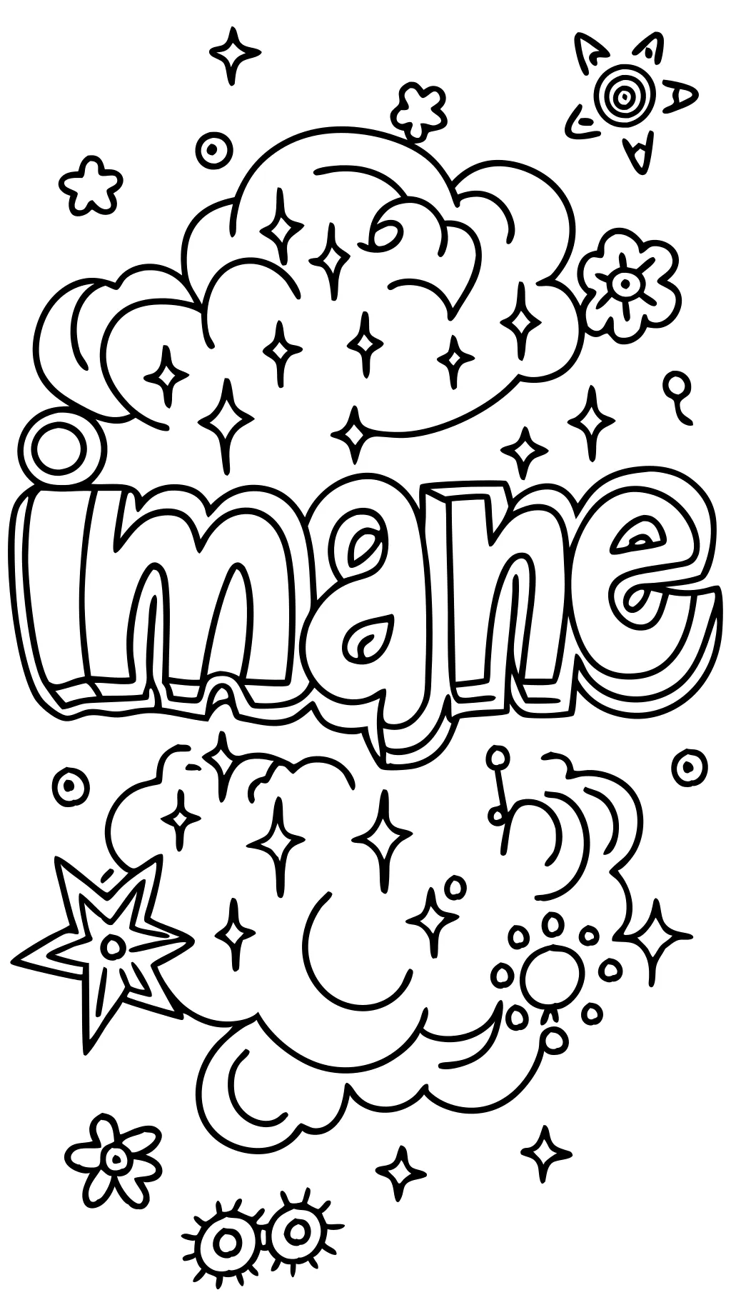 word coloring pages